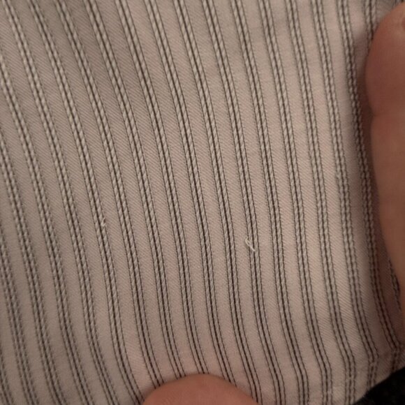 Faconnable Long Sleeve Button Up Shirt Women Pink Striped Large Cotton Adult - Picture 10 of 16